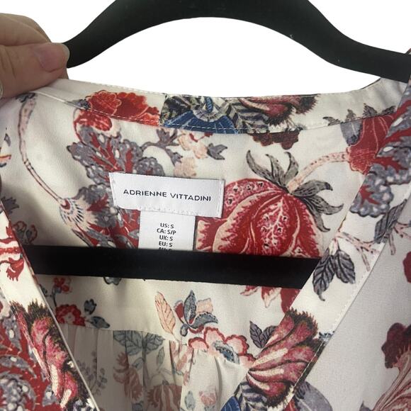 Adrienne Vittadini Women's Size Small Floral Boho Sleeveless Top - Picture 4 of 8